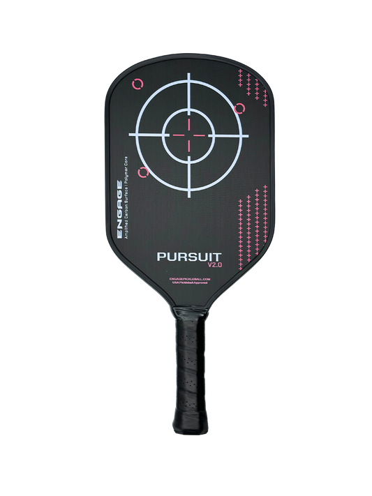 Engage NEW Pursuit V2.0 | Amplified Carbon Surface | Hybrid Pickleball Paddle