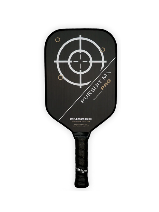 Engage Pursuit Pro MX | Raw Carbon Fiber | Elongated Pickleball Paddle