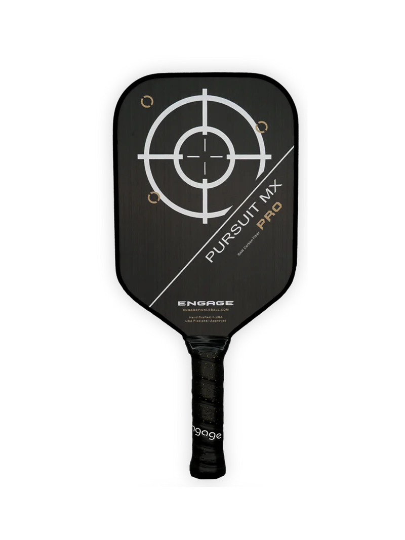 Engage Pursuit Pro MX | Raw Carbon Fiber | Elongated Pickleball Paddle