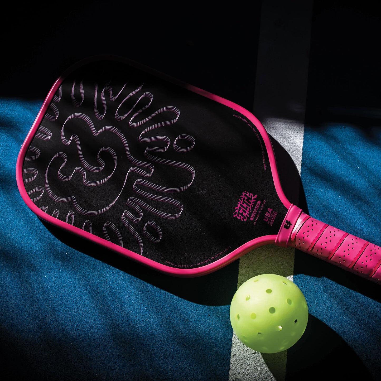 Bread & Butter The Filth 16mm Pickleball Paddle- Elongated (Pink)