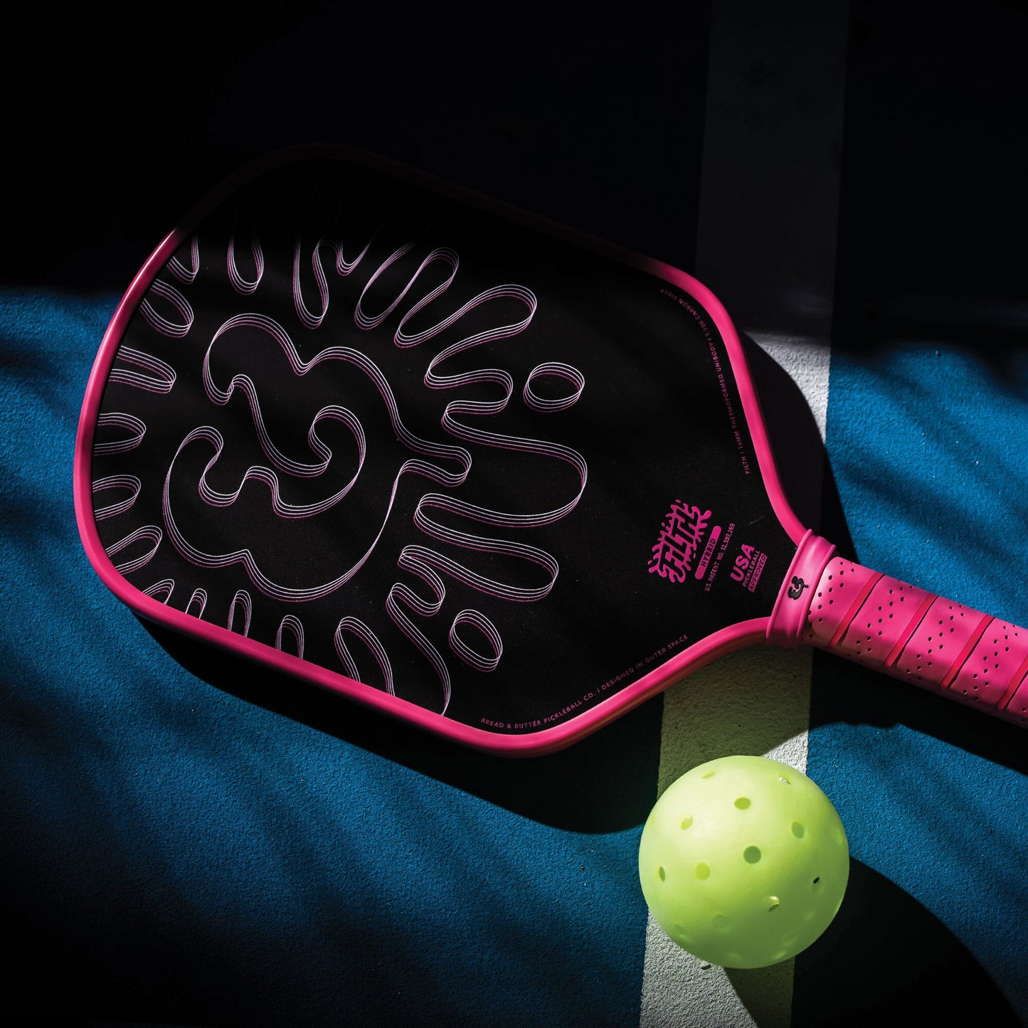 Bread & Butter Filth 16mm Pickleball Paddle- Hybrid (Pink)