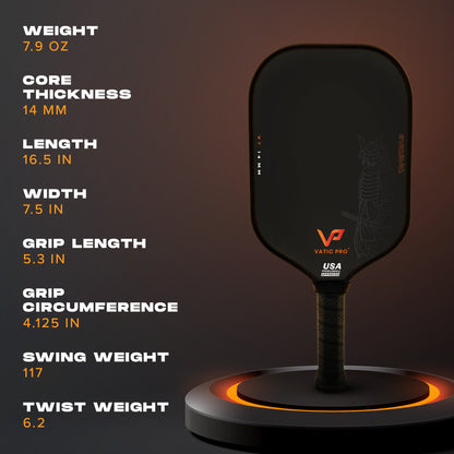 Vatic Pro Saga (All Shapes) (14mm & 16mm) (SH & LH) Pickleball Paddle