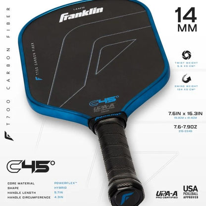 Franklin C45° Carbon Fiber Paddle Series Pickleball Paddle