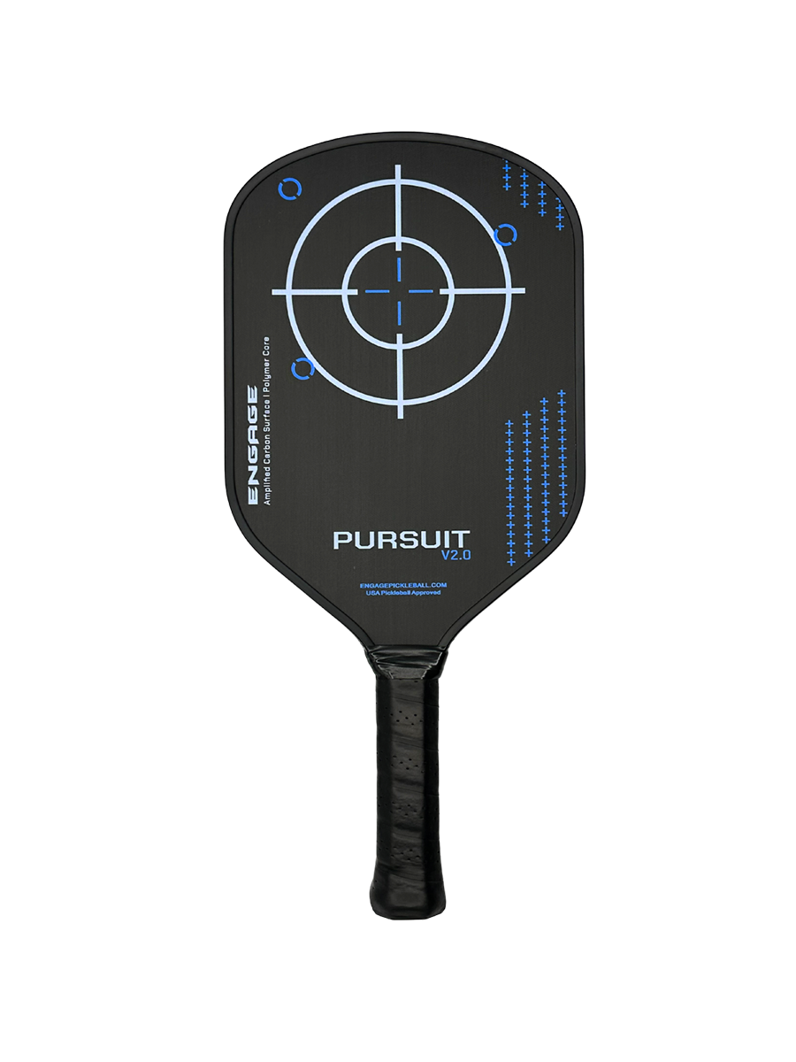 Engage NEW Pursuit V2.0 | Amplified Carbon Surface | Hybrid Pickleball Paddle