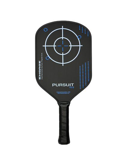 Engage NEW Pursuit V2.0 | Amplified Carbon Surface | Hybrid Pickleball Paddle