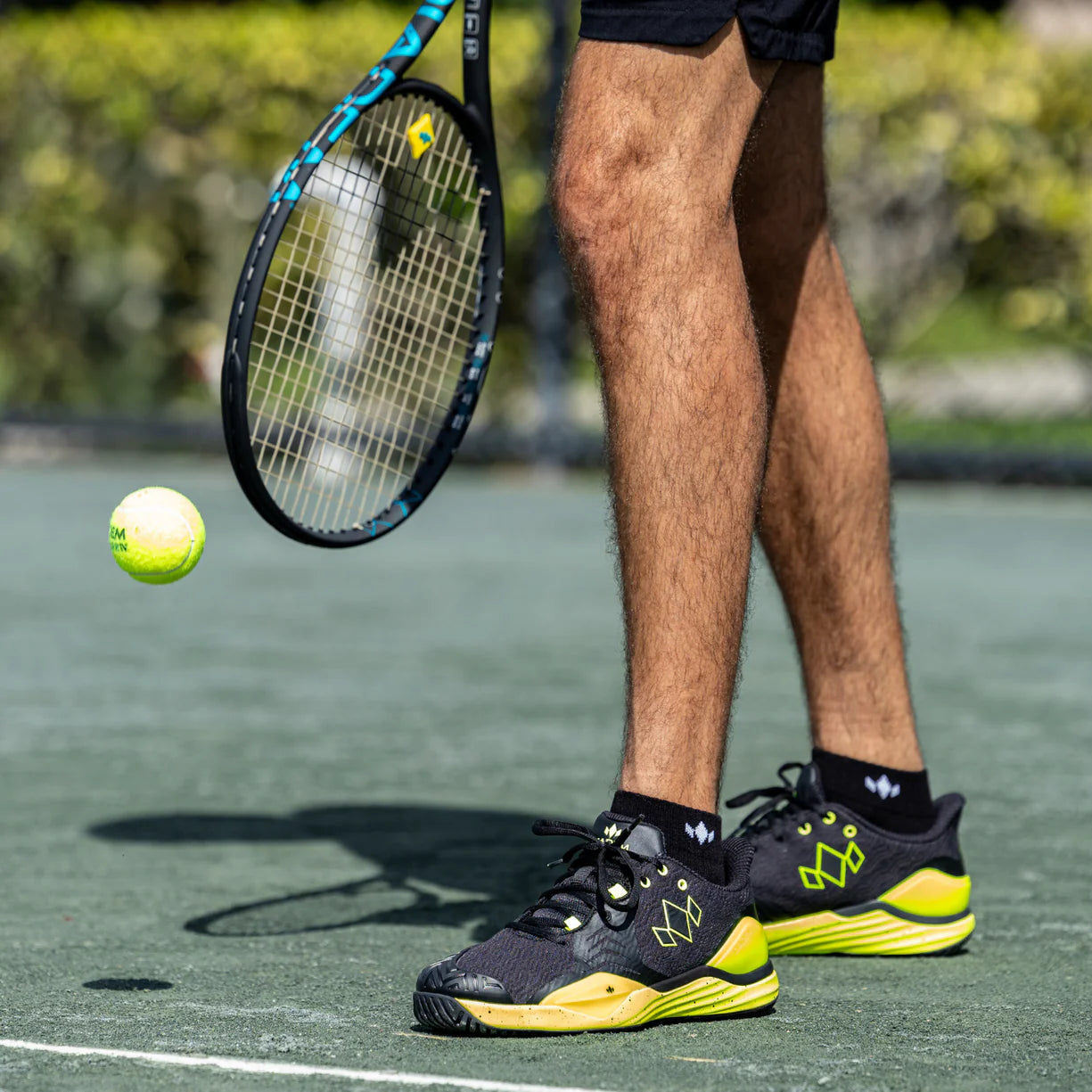 Diadem Court Burst Pickleball Shoes Black/Neon