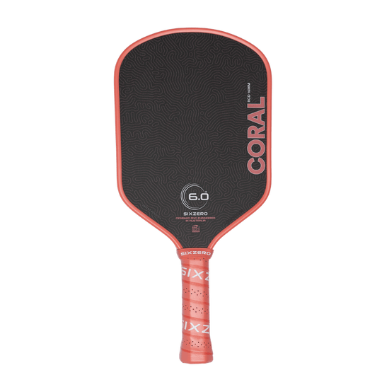 6.0 Six Zero Coral 16mm Pickleball Paddle
