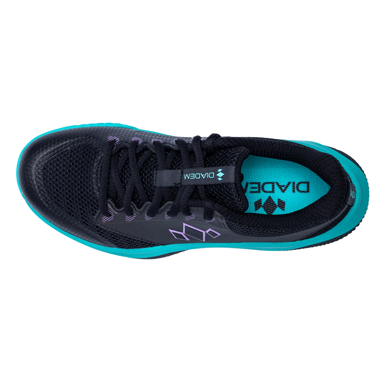 Diadem Court Flo Pickleball Shoes Black/Teal