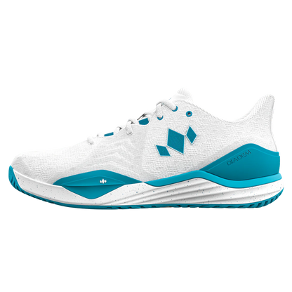 Diadem Court Burst Pickleball Shoes White/Blue/Grey
