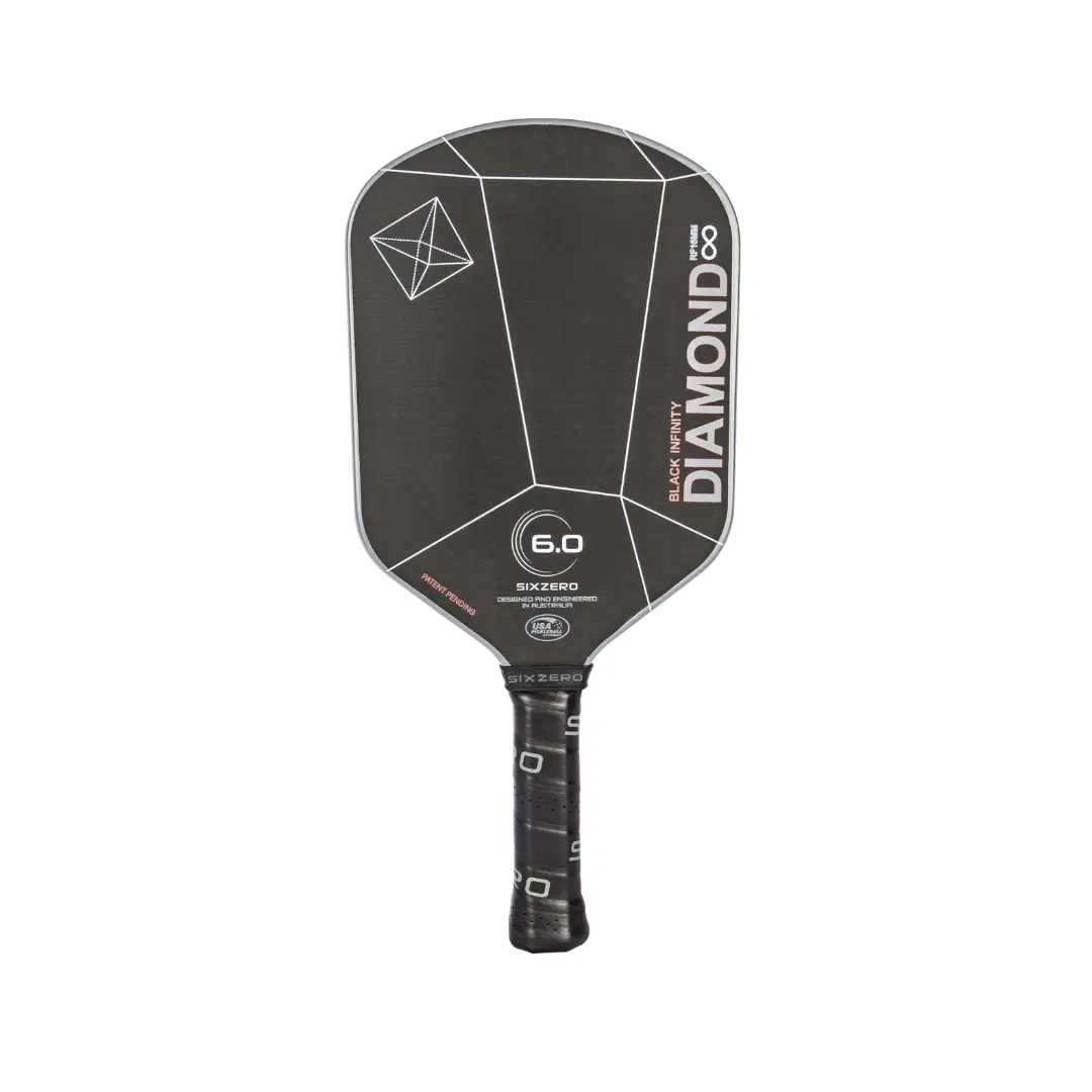 6.0 Six Zero Infinity Edgeless Black Diamond Power Pickleball Paddle