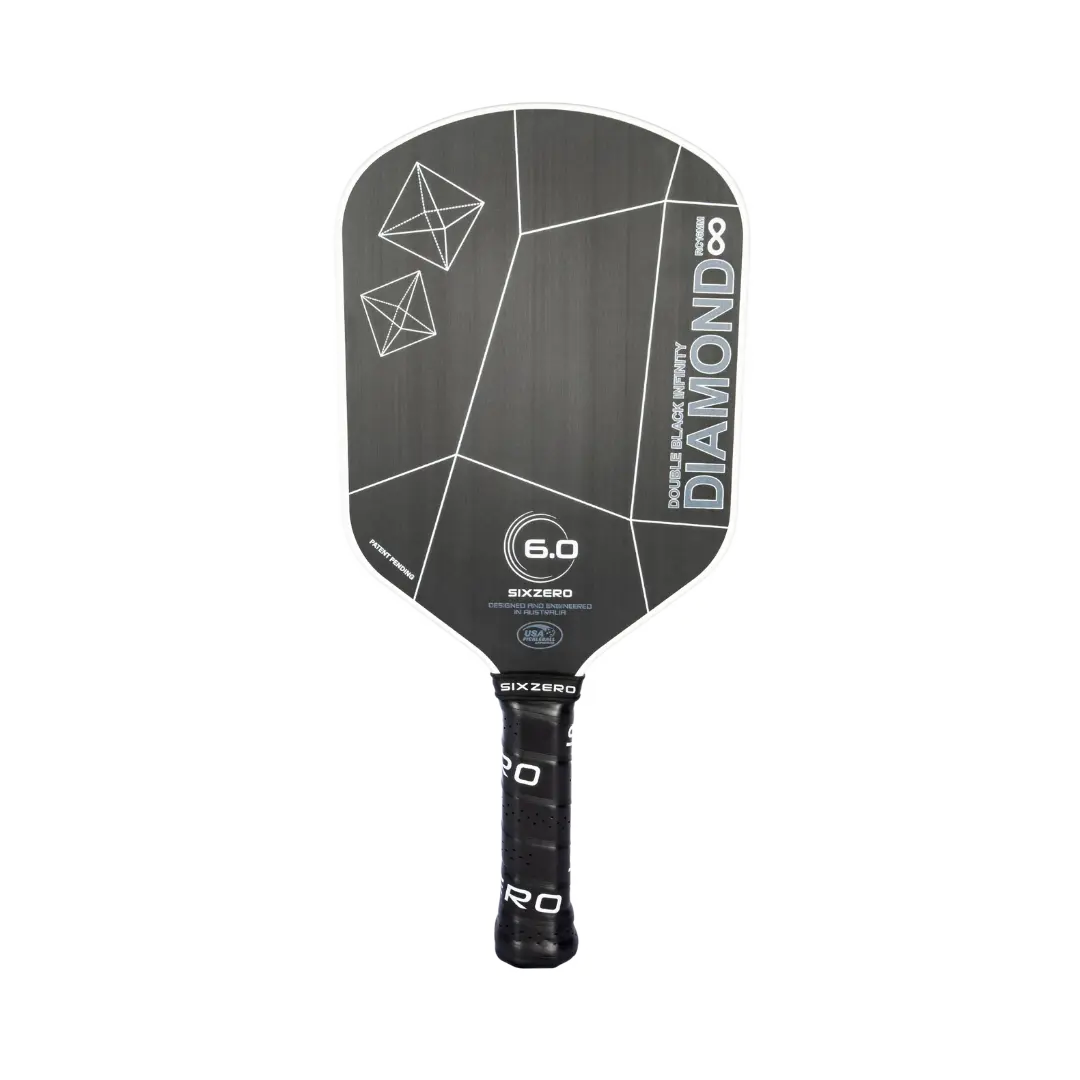 6.0 Six Zero Infinity Edgeless Double Black Diamond Control Pickleball Paddle