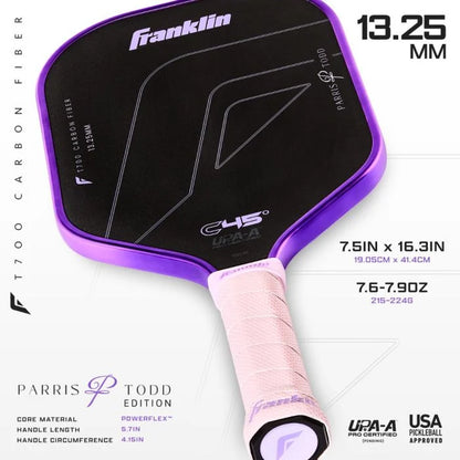 Franklin Parris Todd C45° Series - 13.25MM Pickleball Paddle