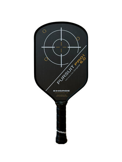 Engage Pursuit Pro1 6.0 Elongated Power Series | Raw Carbon Fiber Pickleball Paddle