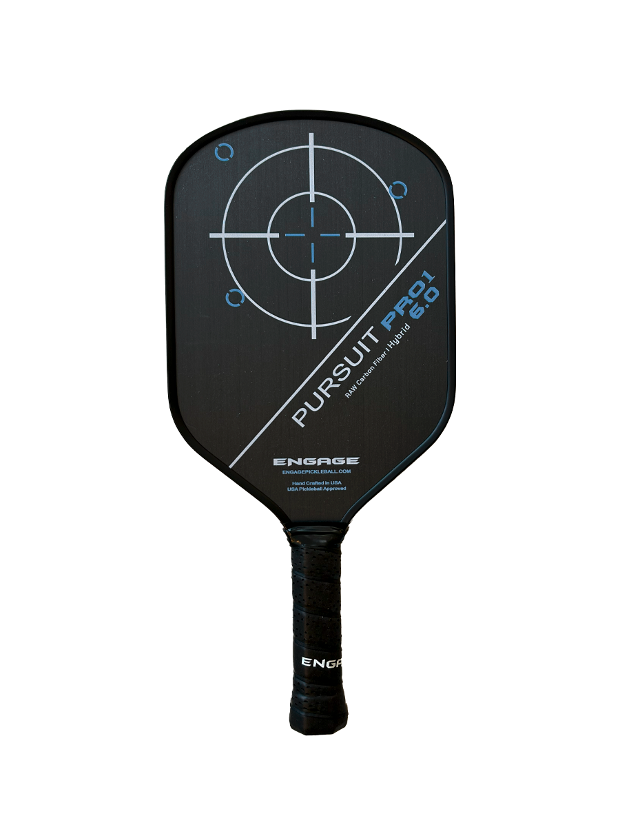 Engage Pursuit Pro1 6.0 Hybrid | Raw Carbon Fiber Pickleball Paddle