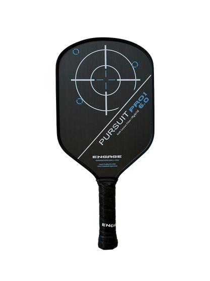 Engage Pursuit Pro1 6.0 Hybrid | Raw Carbon Fiber Pickleball Paddle