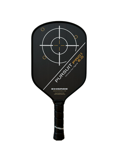 Engage Pursuit Pro1 6.0 Hybrid | Raw Carbon Fiber Pickleball Paddle