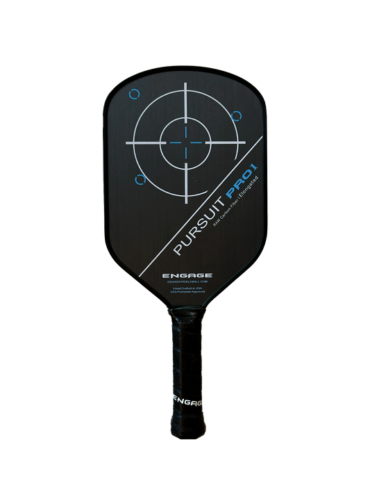 Engage Pursuit Pro1 Elongated Power Series | Raw Carbon Fiber Pickleball Paddle
