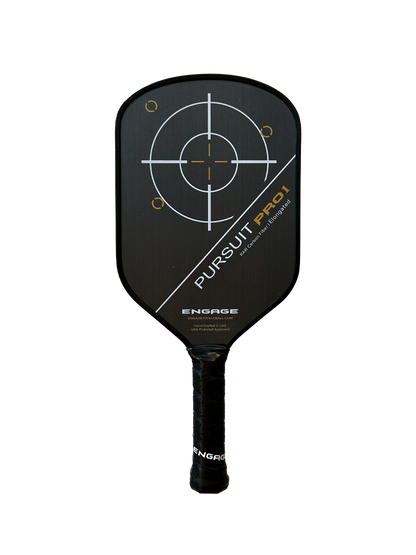 Engage Pursuit Pro1 Elongated Power Series | Raw Carbon Fiber Pickleball Paddle