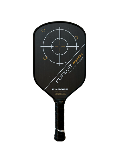 Engage Pursuit Pro1 Elongated Power Series | Raw Carbon Fiber Pickleball Paddle