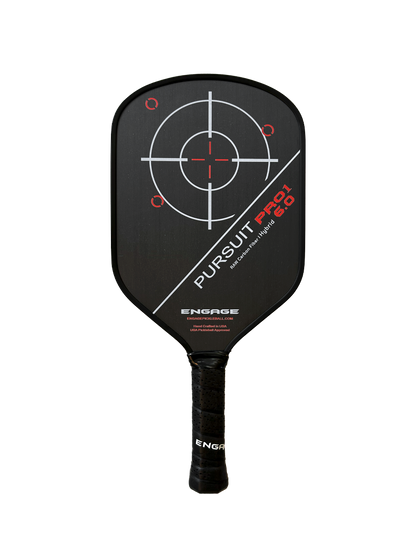 Engage Pursuit Pro1 6.0 Hybrid | Raw Carbon Fiber Pickleball Paddle