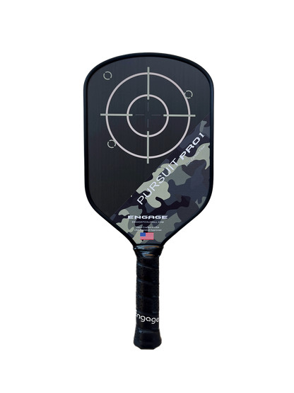 Engage Pursuit Pro1 Elongated Power Series | Raw Carbon Fiber Pickleball Paddle
