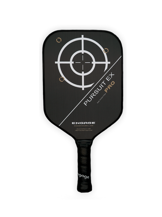 Engage Pursuit Pro EX | Raw Carbon Fiber | Standard Pickleball Paddle