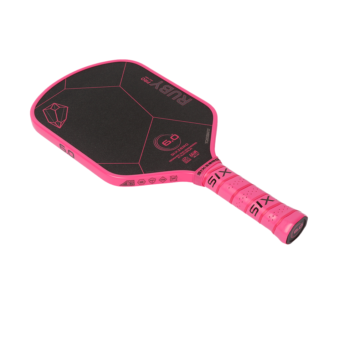 6.0 Six Zero Ruby Pro 14mm Pickleball Paddle