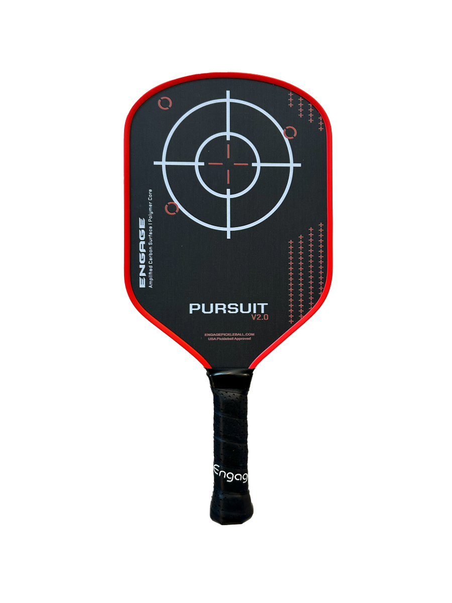 Engage NEW Pursuit V2.0 | Amplified Carbon Surface | Hybrid Pickleball Paddle