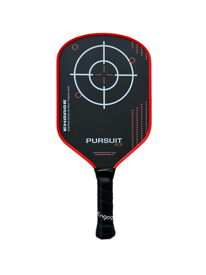 Engage NEW Pursuit V2.0 | Amplified Carbon Surface | Hybrid Pickleball Paddle