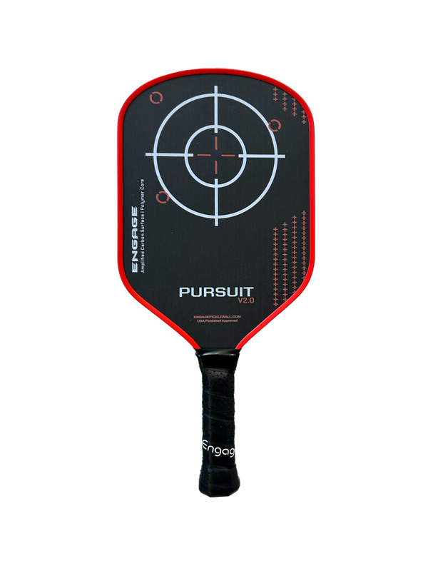 Engage NEW Pursuit V2.0 | Amplified Carbon Surface | Hybrid Pickleball Paddle
