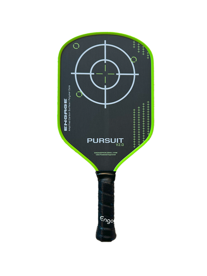 Engage NEW Pursuit V2.0 | Amplified Carbon Surface | Hybrid Pickleball Paddle