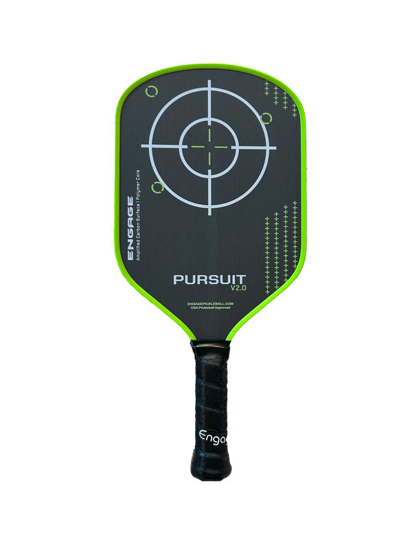 Engage NEW Pursuit V2.0 | Amplified Carbon Surface | Hybrid Pickleball Paddle