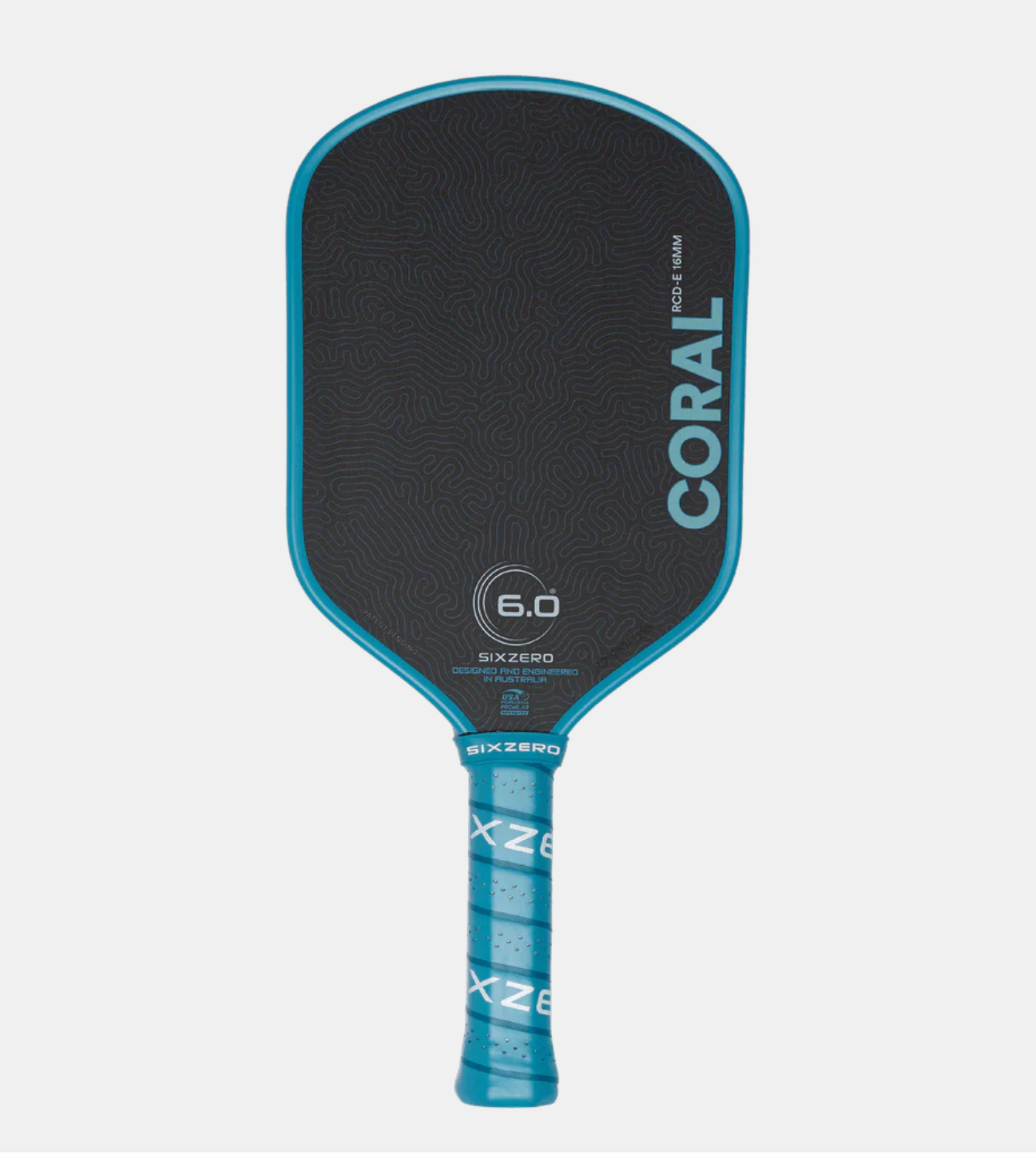 6.0 Six Zero Coral 16mm Pickleball Paddle