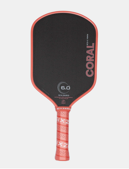 6.0 Six Zero Coral 16mm Pickleball Paddle
