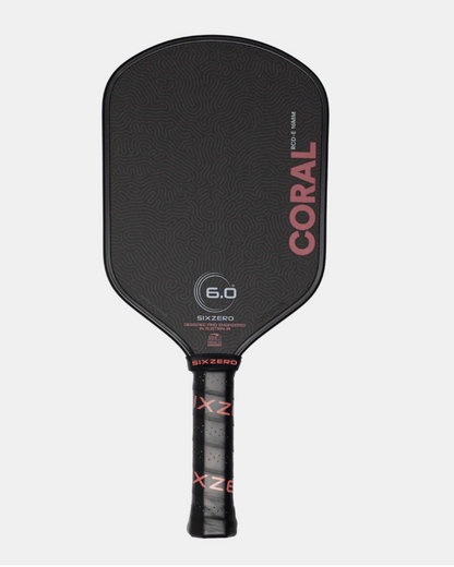 6.0 Six Zero Coral 16mm Pickleball Paddle
