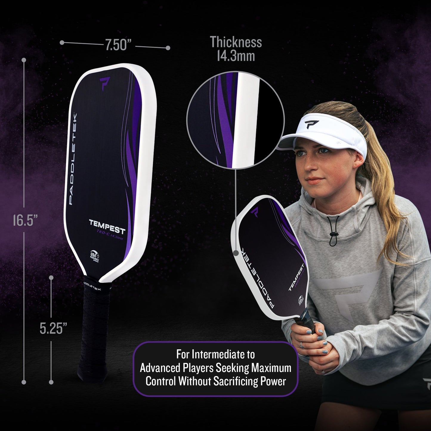 Paddletek Tempest TKO-C Pickleball Paddle