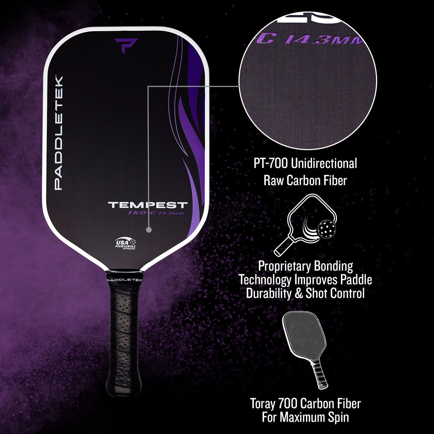Paddletek Tempest TKO-C Pickleball Paddle