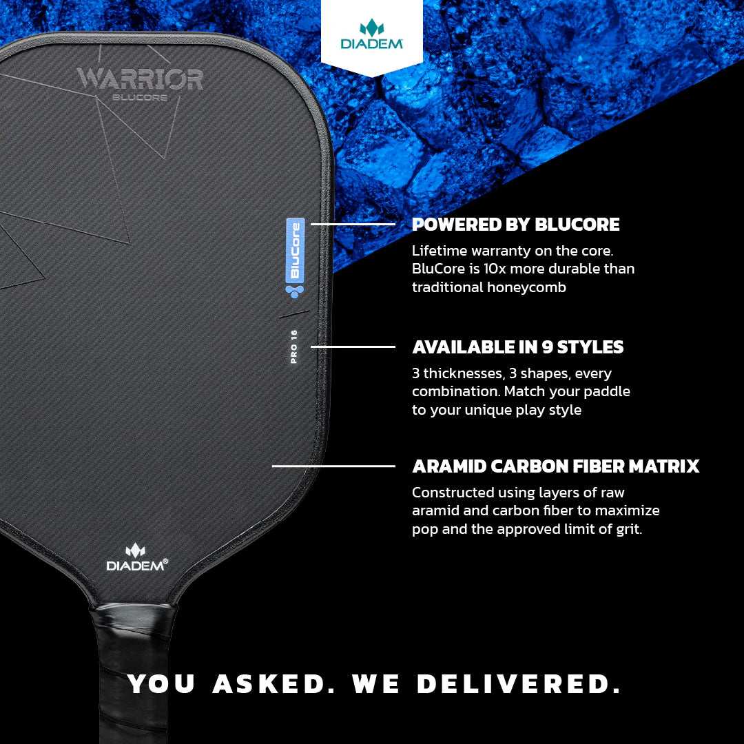 Diadem Warrior BluCore Pickleball Paddle
