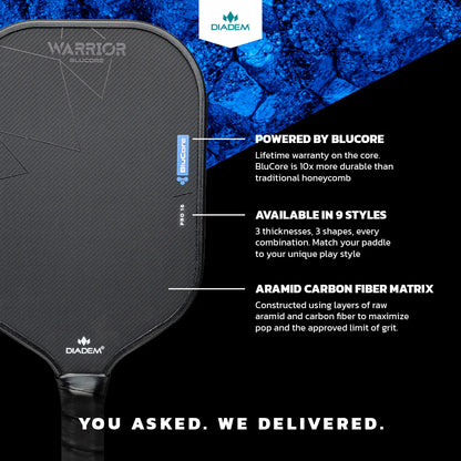 Diadem Warrior BluCore Pickleball Paddle