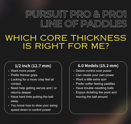 Engage Pursuit Pro1 Elongated Power Series | Raw Carbon Fiber Pickleball Paddle