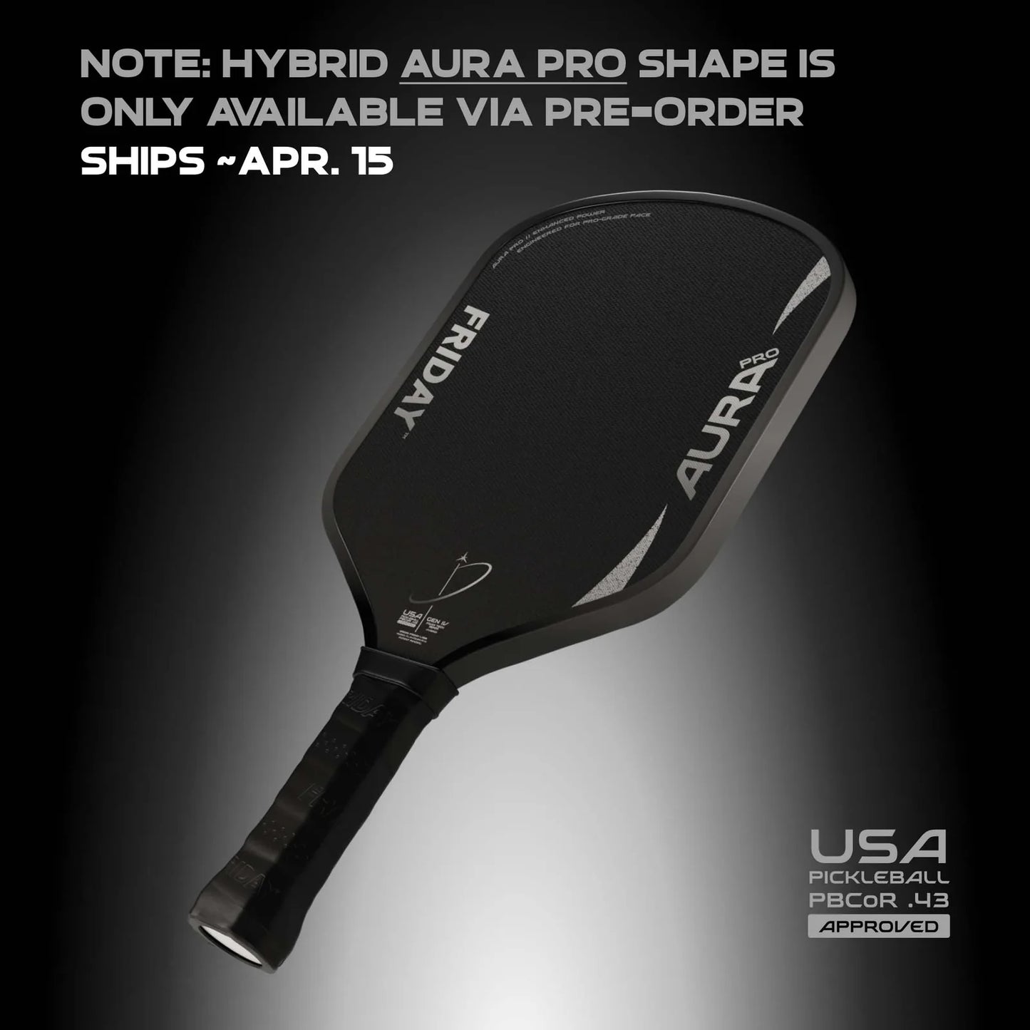 FRIDAY Aura Pro Pickleball Paddle