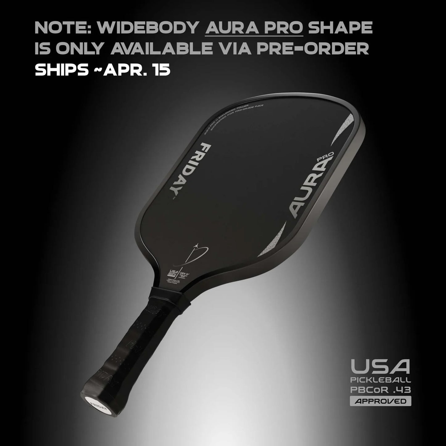 FRIDAY Aura Pro Pickleball Paddle