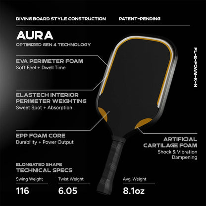FRIDAY Aura Elongated Pickleball Paddle