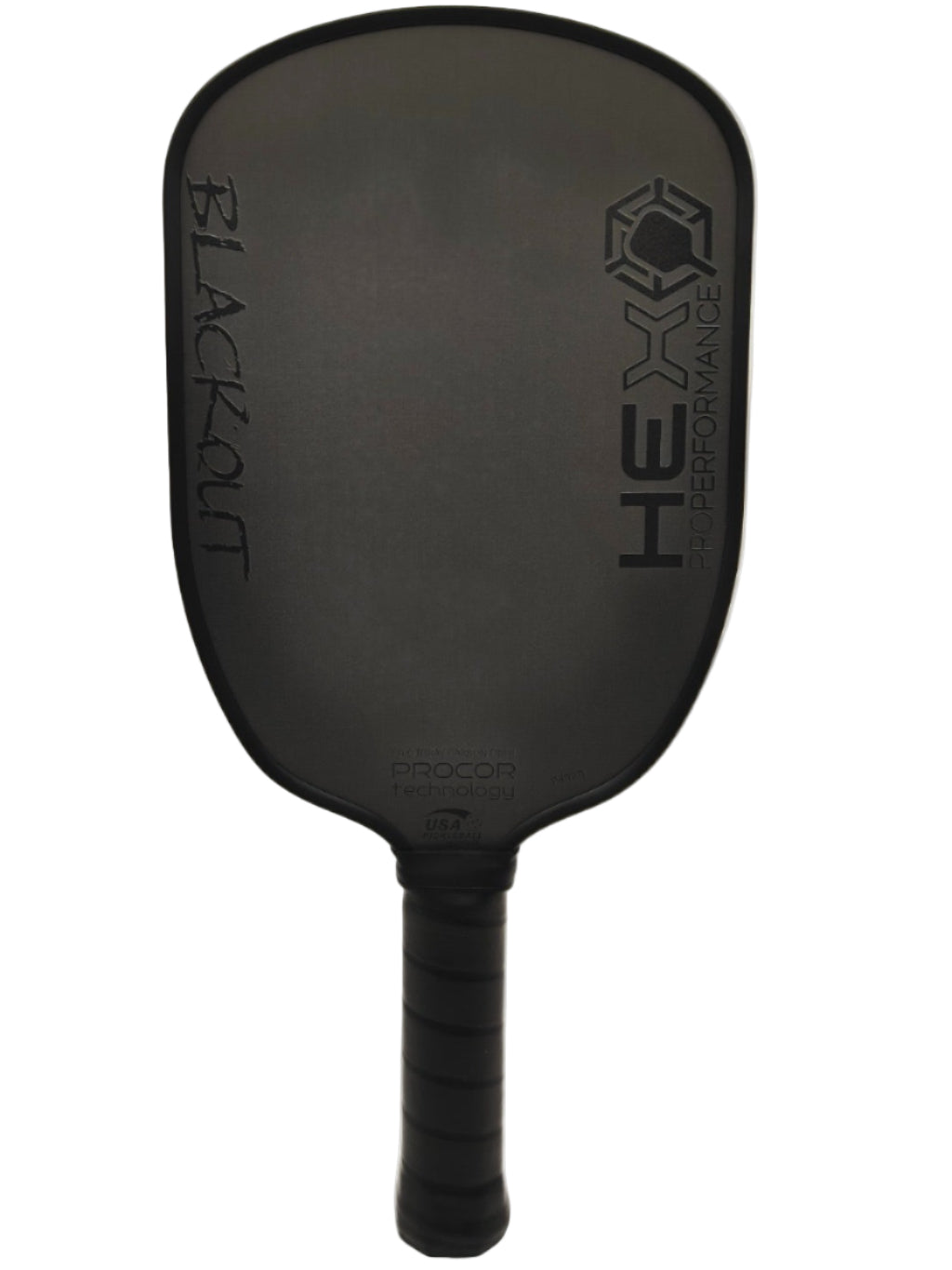 HEX Pro Performance Blackout Pickleball Paddle with PROCOR technology