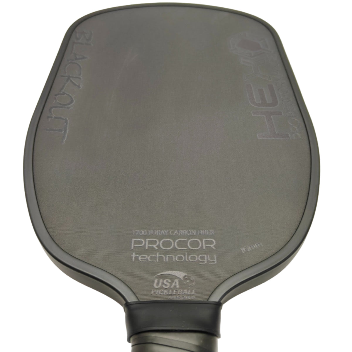 HEX Pro Performance Blackout Pickleball Paddle with PROCOR technology