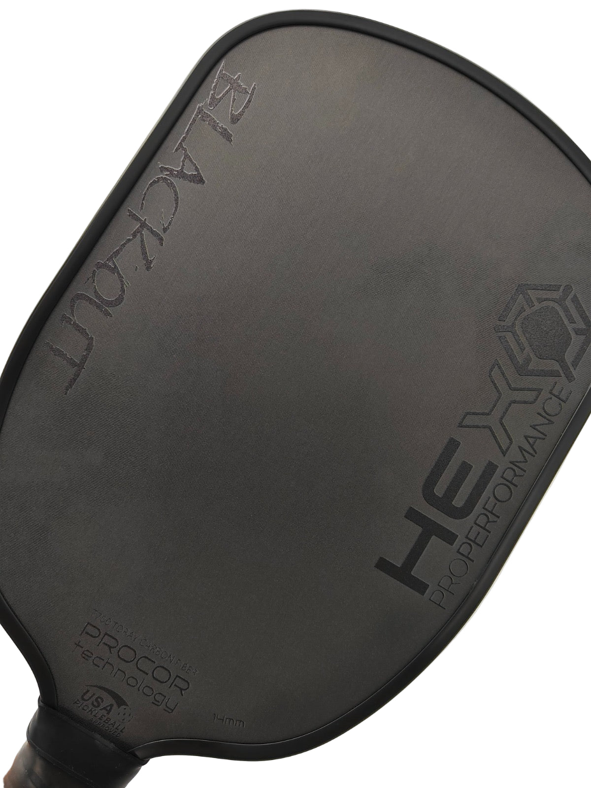 HEX Pro Performance Blackout Pickleball Paddle with PROCOR technology