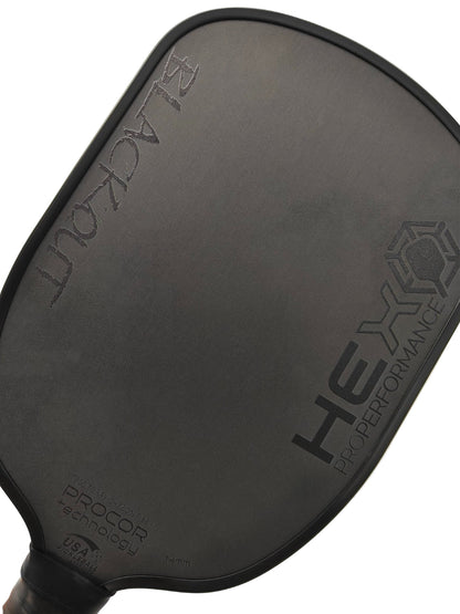 HEX Pro Performance Blackout Pickleball Paddle with PROCOR technology