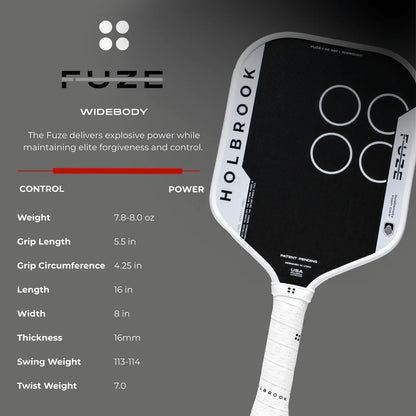 Holbrook Fuze Widebody pickleball paddle