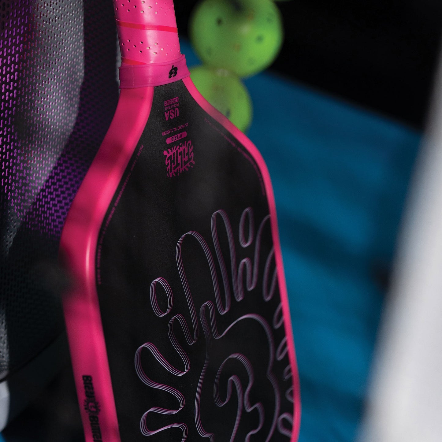 Bread & Butter Filth 16mm Pickleball Paddle- Hybrid (Pink)