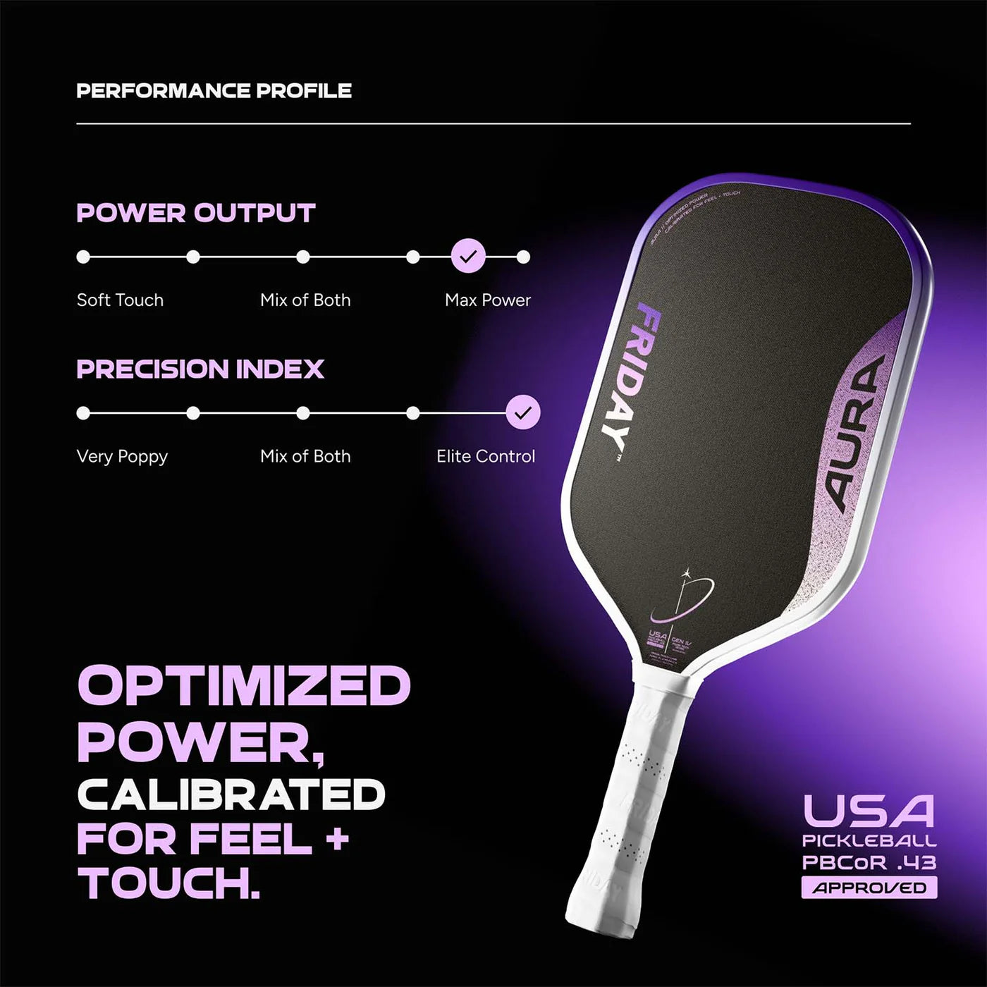 FRIDAY Aura Widebody Pickleball Paddle
